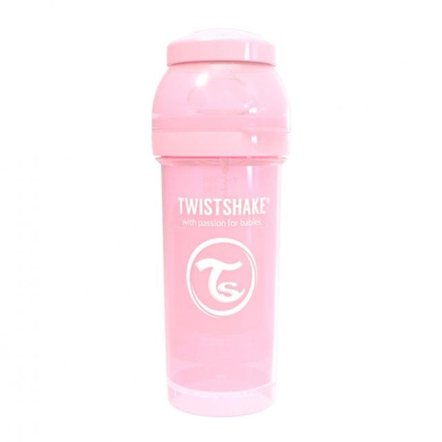 Nappflaska Anti Colic 260ml Pastell - Rosa Twistshake