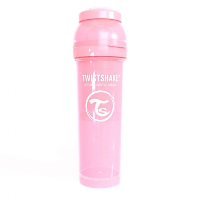 Nappflaska Anti Colic 330ml Pastell - Rosa Twistshake