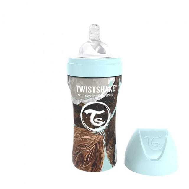 Nappflaska Anti Colic Rostfritt Stål 330ml - Coconut Twistshake