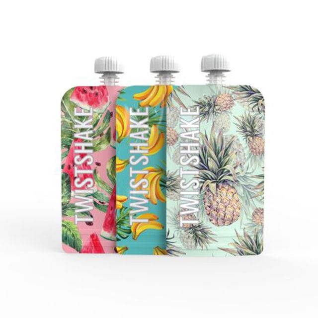 Squeeze Bag 220ml Fruit 3-pack Twistshake