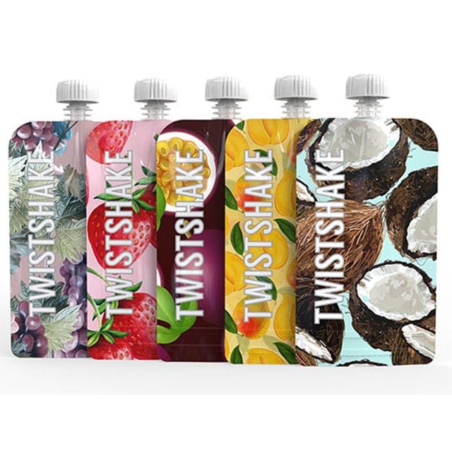 Squeeze Bag 220ml Fruit 5-pack Twistshake