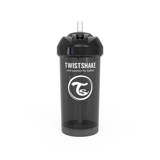 Twistshake Straw Cup 360ml 6m+ Pastell Svart