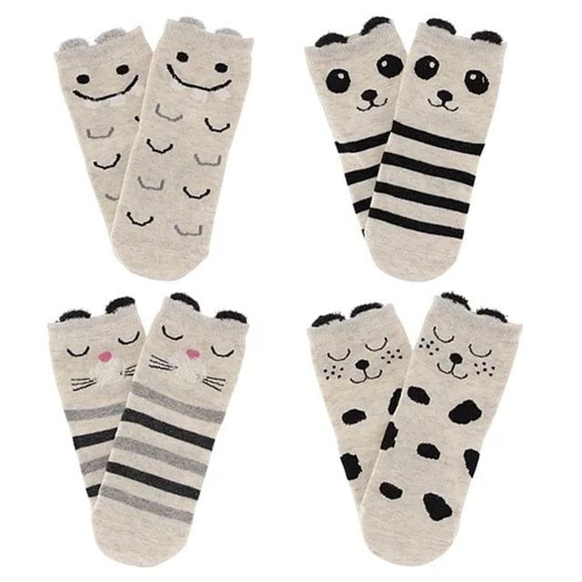 Baby Sockor 1-2Y Grå 4-Pack Virgel