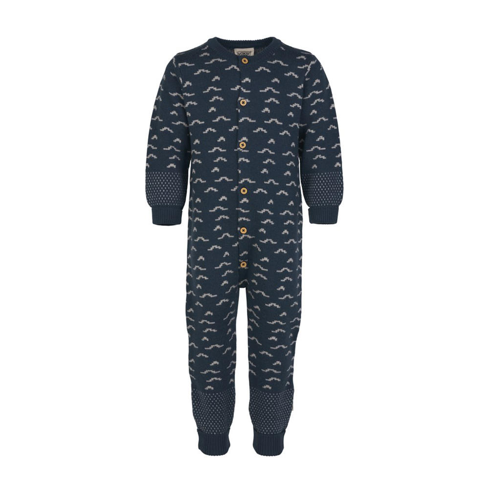 Product Image for Voksi  Jumpsuit Ull Jacquard, Poppy blue - BabyWorld