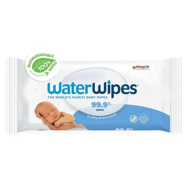 Våtservetter Nedbrytningsbara 60st Water Wipes
