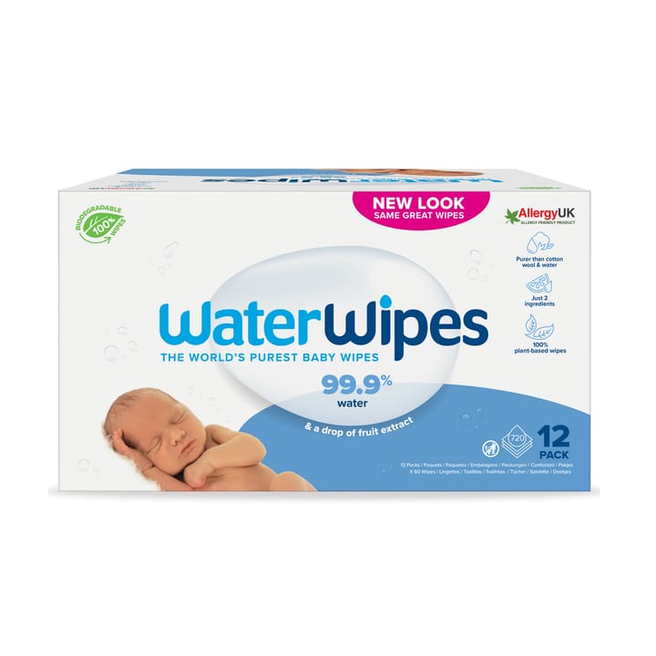 Våtservetter Nedbrytningsbara 60st Water Wipes
