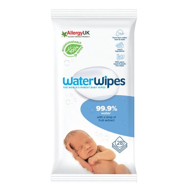 Våtservetter Nedbrytningsbara 28st Water Wipes
