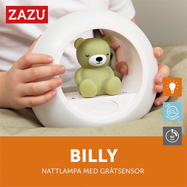 Läs-& Nattlampa Billy the Bear - Green Zazu