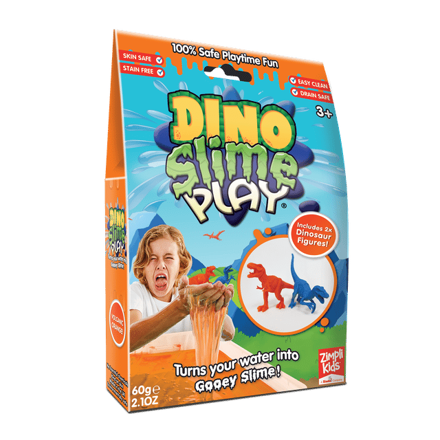 Dino Slime Play 60g - Orange Zimpli Kids