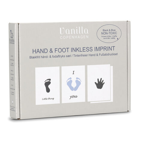 Product Image for Vanilla COPENHAGEN Hand- och fotavtryck 2-pack, Blå/Svart - BabyWorld