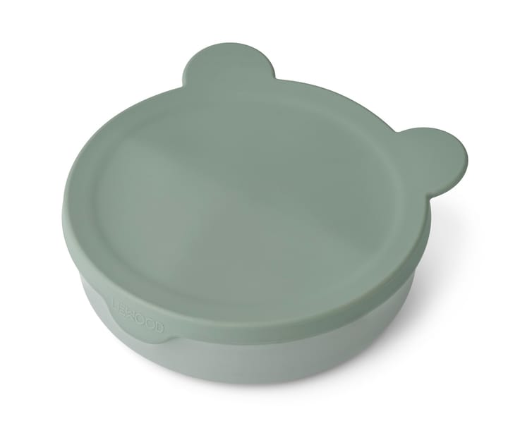 Rosie Indelad Skål Med Lock - Mr Bear/Faune Green/Dove Blue Liewood