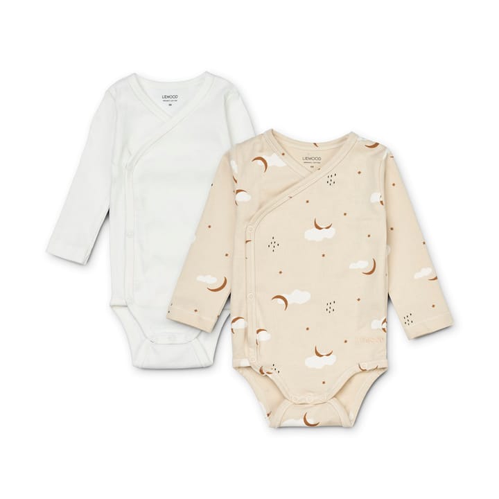 Hali Långärmad Body 2-Pack Mönstrad - Stargazer/Foggy Mix Liewood