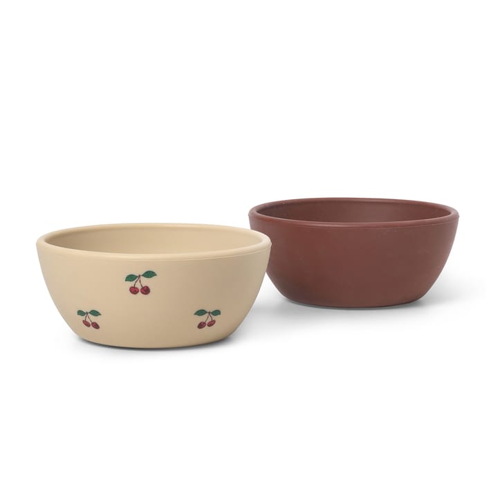 Skålar Small 2-pack - Cherry/Mocca Konges Slöjd
