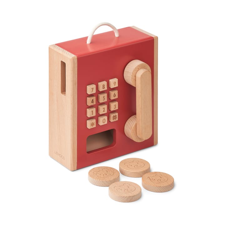 Rufus Lektelefon - Apple Red/Pale Tuscany Rose Liewood
