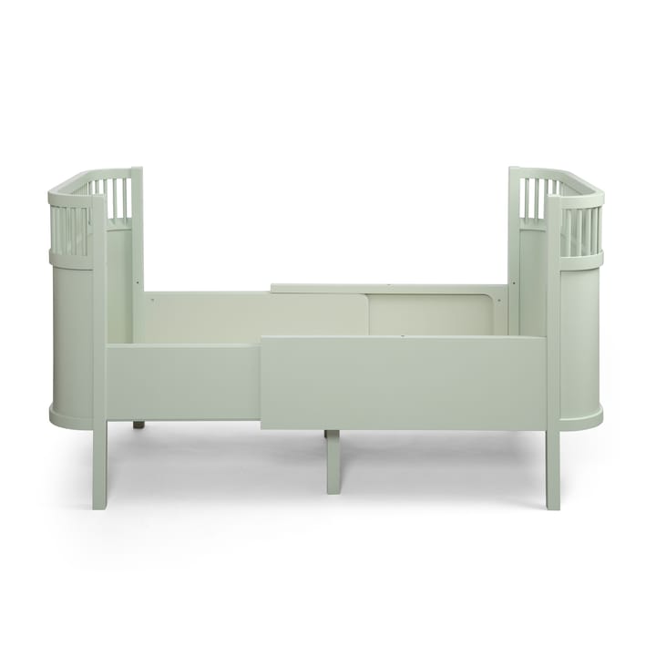 Växasäng 2 i 1 Baby & Juniorsäng - Mist Green Sebra